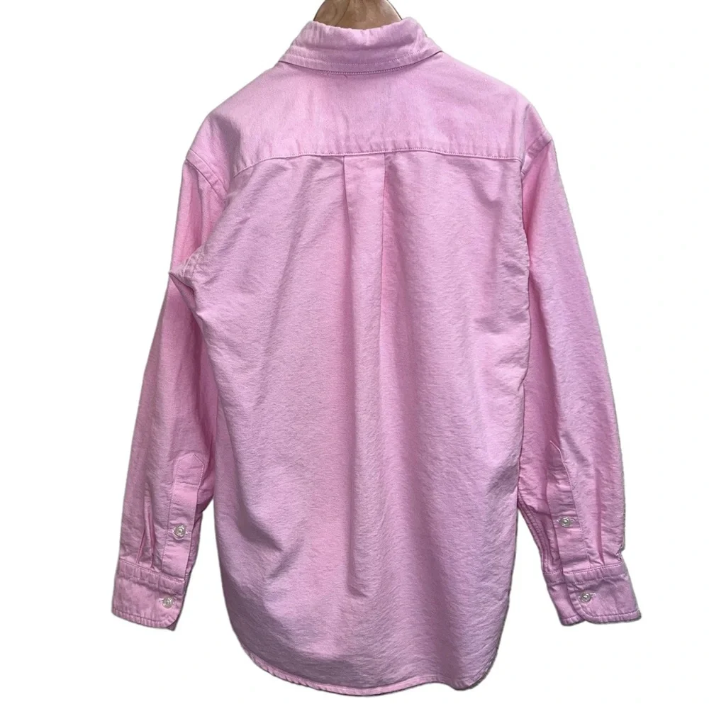 Ralph Lauren Boys Button Down Pink Oxford Long Sleeve Shirt